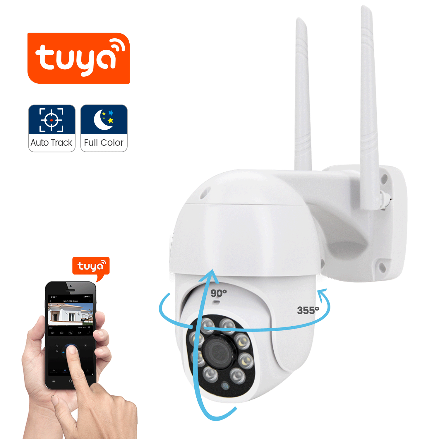 HDTV964H-2MP Tuya Smart PT Camera 2MP WiFi