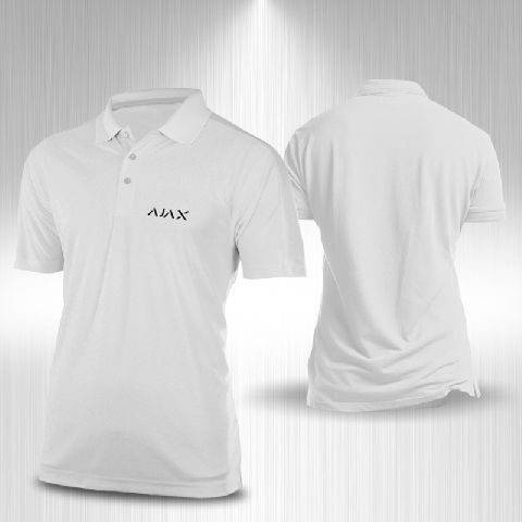 Polokošile bílá AJAX - přední logo