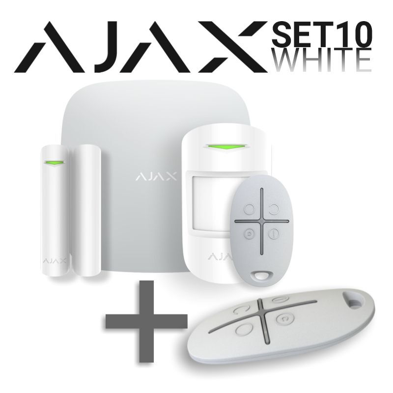 Akční SET Ajax StarterKit white + DÁREK ZDARMA Ajax SpaceControl white