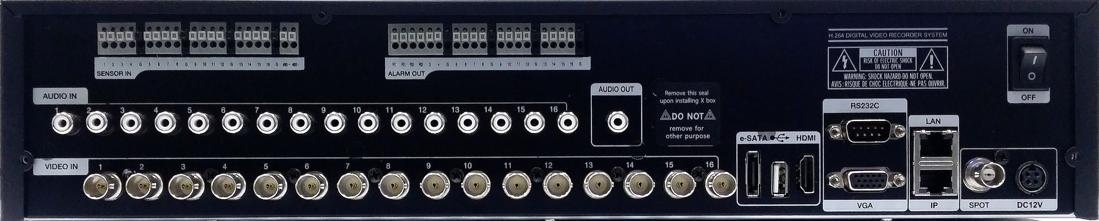 XNST16W SDI/AHD/TVI/CVI/IP, 2x SATA H.265