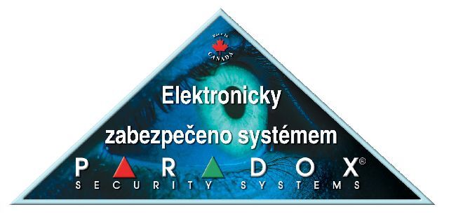 PARADOX SECURITY Nálepka