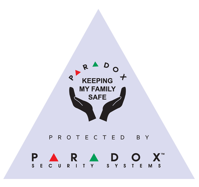 PARADOX SECURITY Nálepka