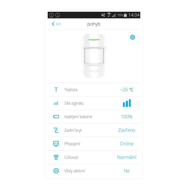 Ajax MotionProtect Plus biely