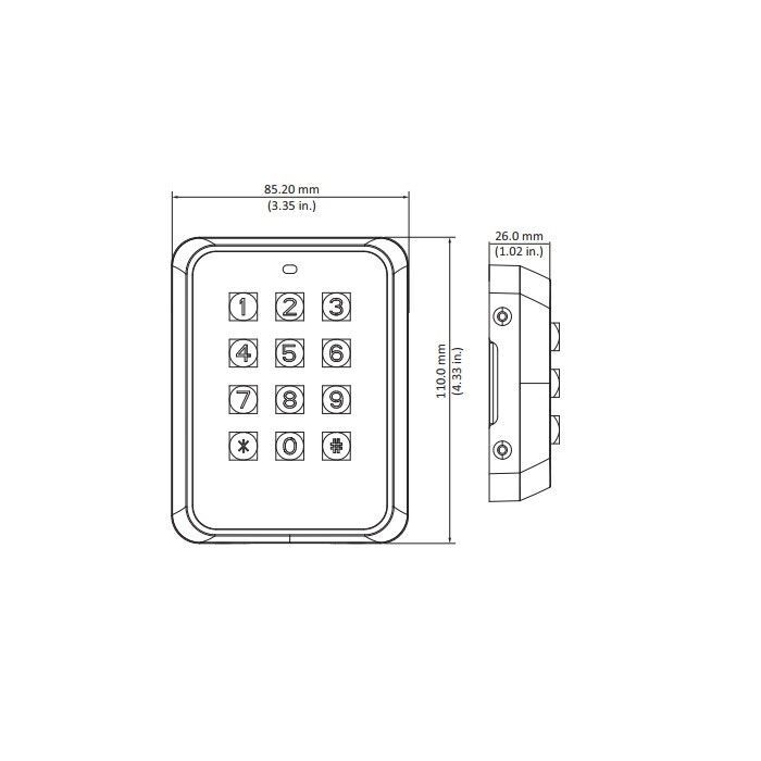 ASR1101M přístupová čtečka RFID