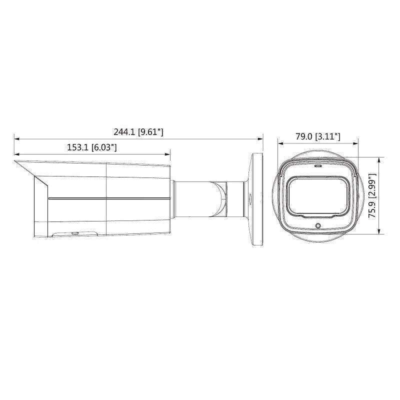 Dahua IPC-HFW4431TP-ASE-0360B 4 Mpx kompaktní IP kamera