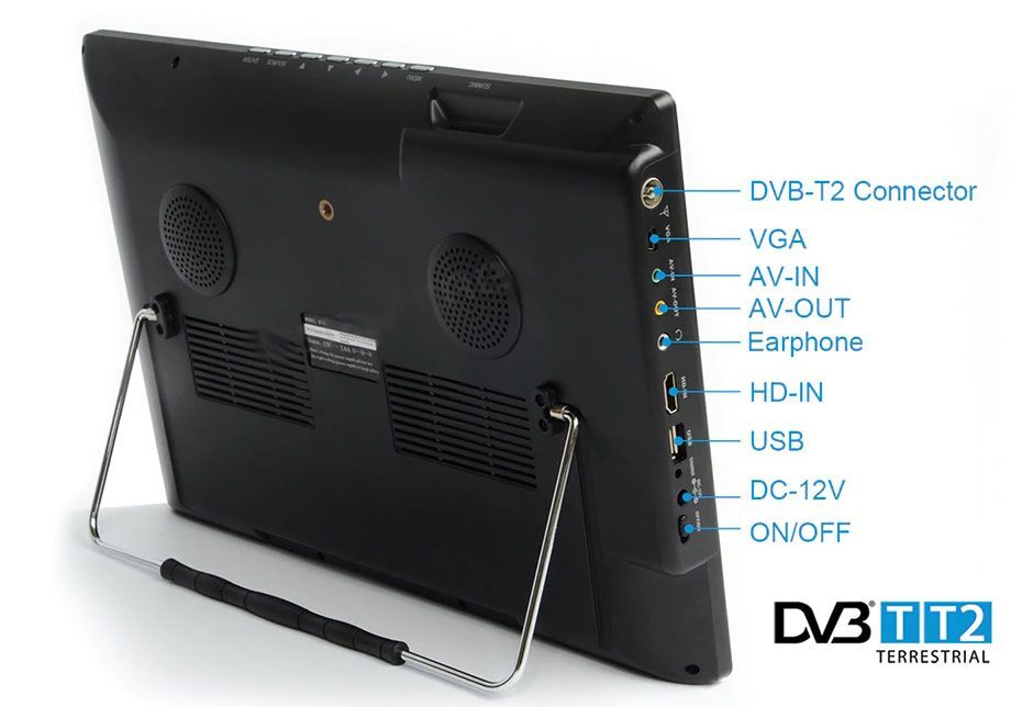 HD14LCD TV DVB-T/T2 portable TV