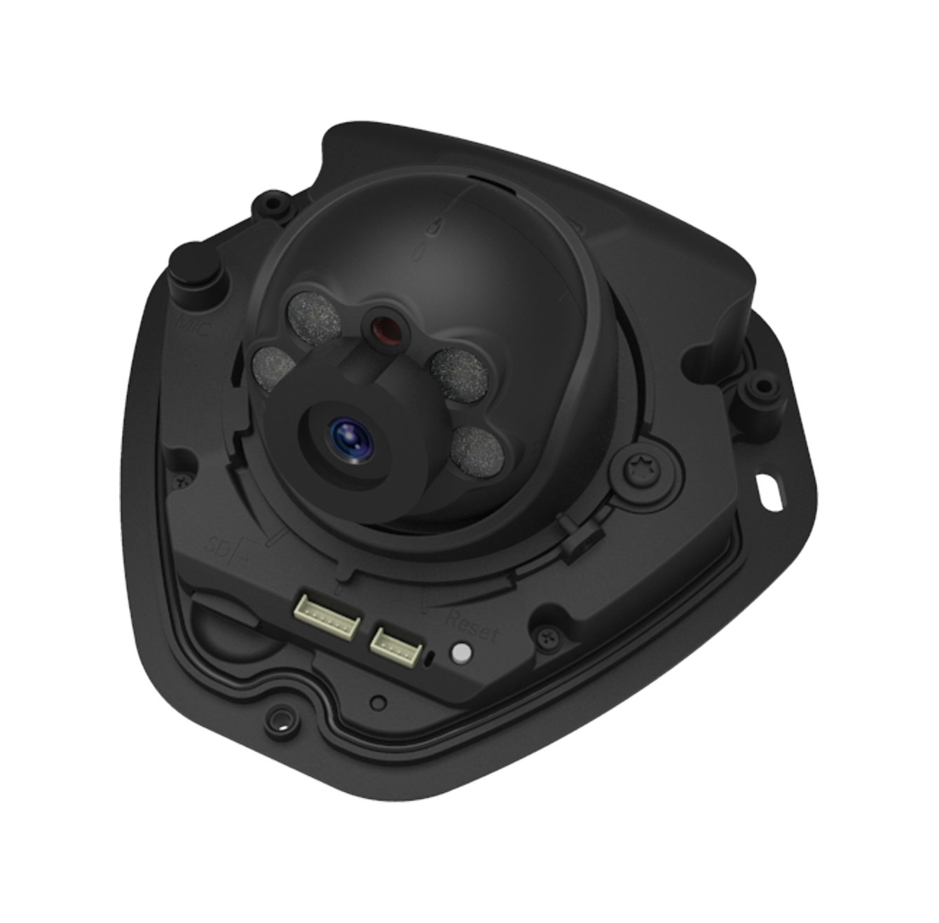 MS-C2973-PD/B 2.8mm 2MP/30fps mini DOME AI NDAA