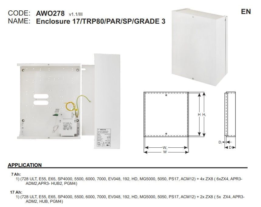 AWO278 box 17/TRP80/PAR/SP/GRADE 3