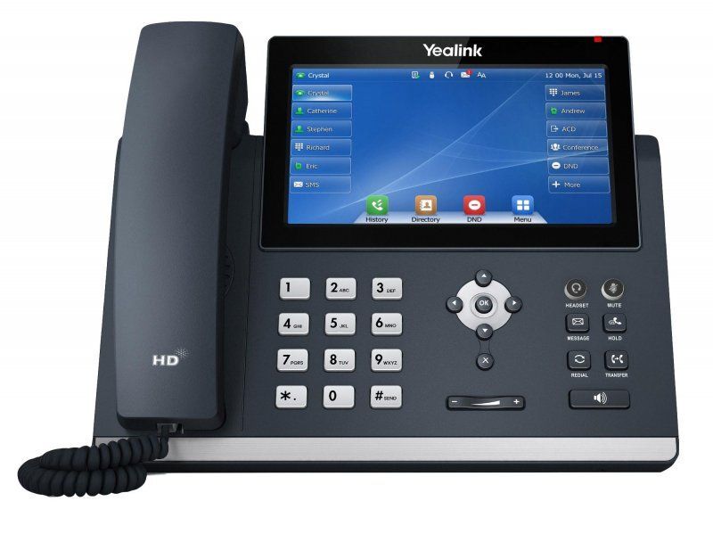 Yealink SIP-T48U IP tel., PoE, 3.7&quot; 360x160 LCD, 21 prog.tl., GigE, 2x USB