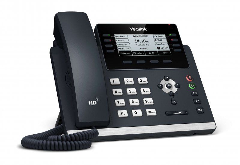 Yealink SIP-T43U IP tel., PoE, 3.7&quot; 360x160 LCD, 21 prog.tl., GigE, 2x USB