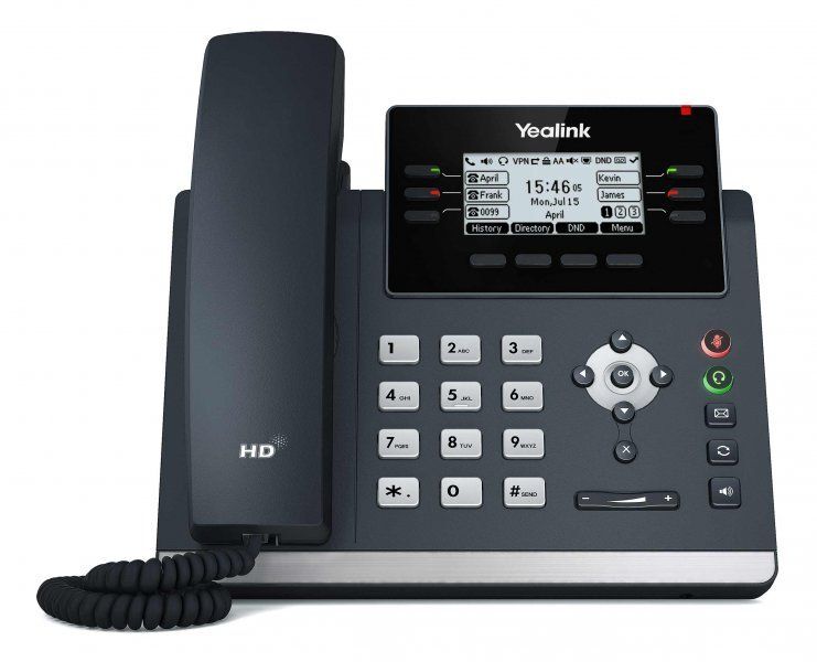 Yealink SIP-T42U IP tel., PoE, 2,7&quot; 192x64 LCD, 15 prog.tl.