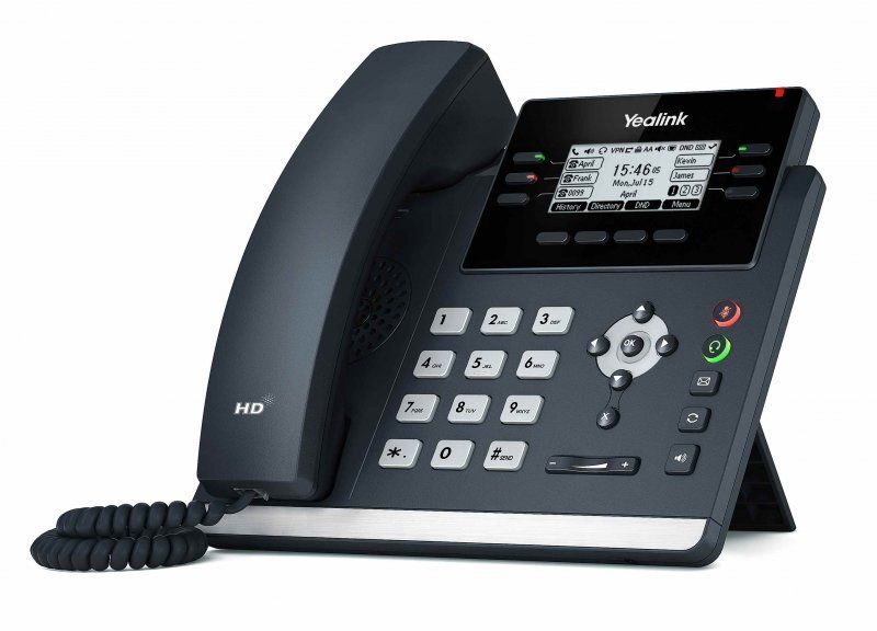 Yealink SIP-T42U IP tel., PoE, 2,7&quot; 192x64 LCD, 15 prog.tl.