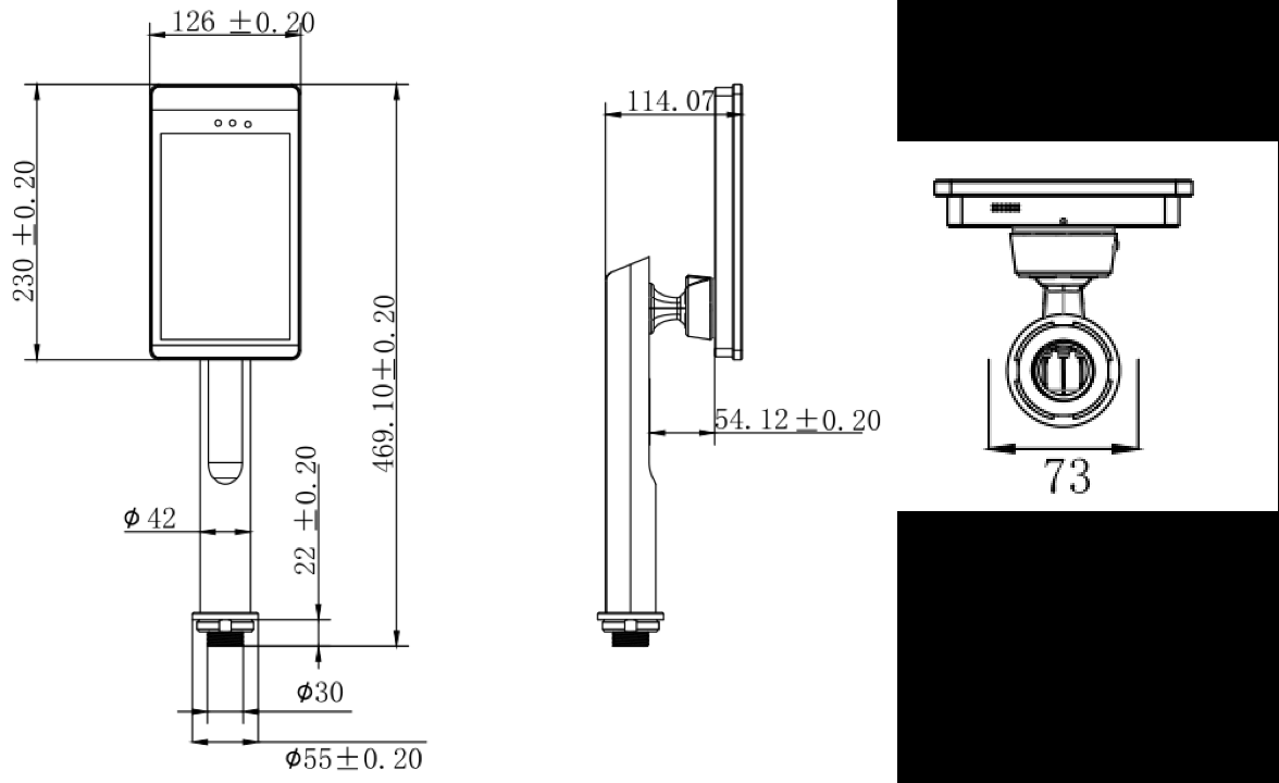 SYSM385C2-V-T SYSDO FACE READER + TEMP