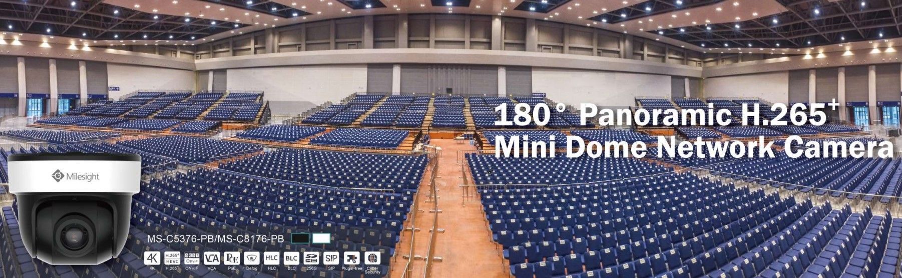 MS-C8176-PE AI NDAA 1.68mm 180° Panoramic IP 8MP/20fps