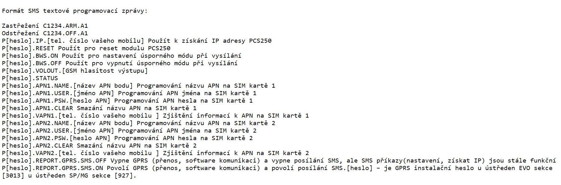 PCS265LTE  4G / 3G / 2G / GSM/ bez akumulátora