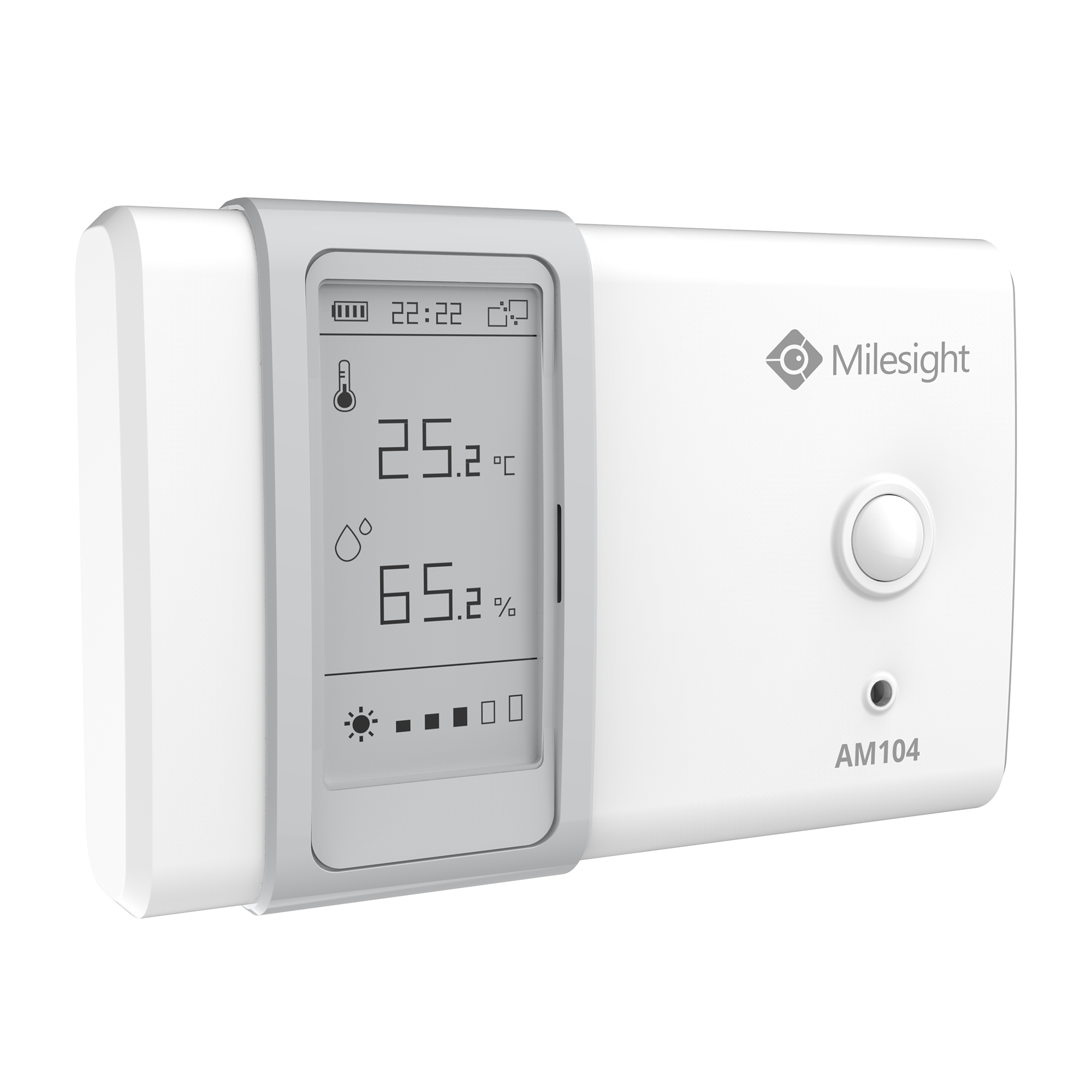 AM104-868M Senzor teploty, vlhkosti, pohybu, osvětlení, E-ink displej, NFC, IP30