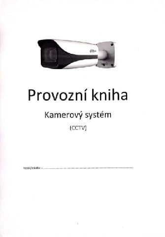 Kniha CCTV provozní deník (dle GDPR) CZ