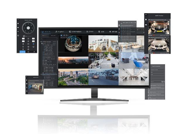 MS-MW-004 4-screen video Wall VMS Enterprise