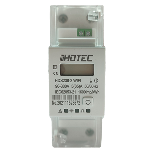 HDS238-2HA Home Assistant, SENZORA WiFi 1F el. meter, 65A, LCD display