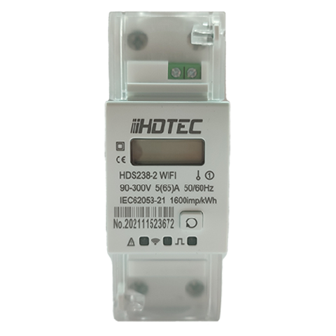 HDS238-2 WiFi Tuya 1F el. meter, 65A, LCD