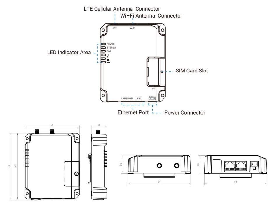 UR32S-L04EU-P 3G &amp; 4G router,WiFI,  PoE