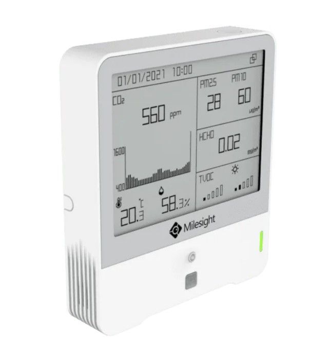 AM319-868M Senzor kvality ovzduší, CO2, teploty, vlhkosti, NFC, IP30