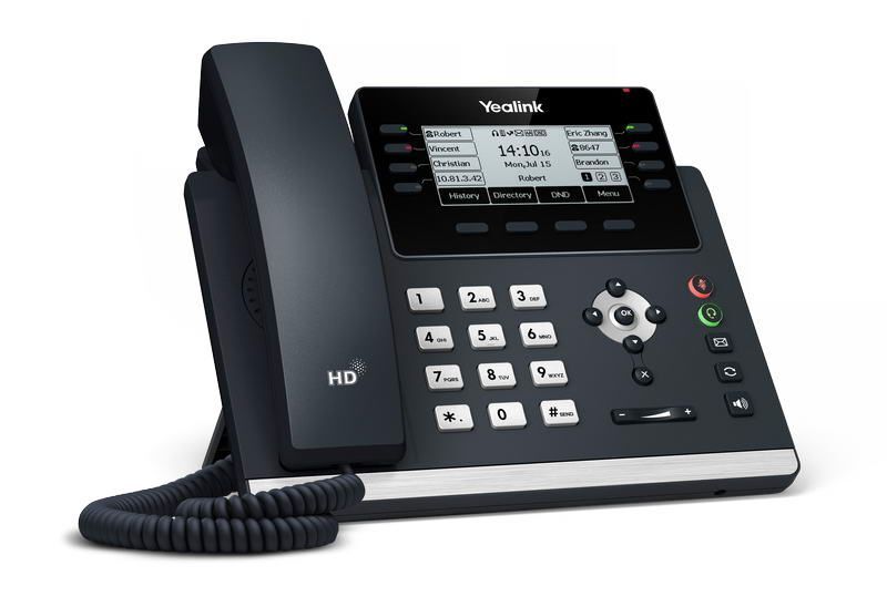 Yealink SIP-T43U IP tel., PoE, 3.7&quot; 360x160 LCD, 21 prog.tl., GigE, 2x USB
