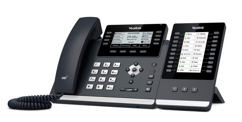 Yealink SIP-T43U IP tel., PoE, 3.7&quot; 360x160 LCD, 21 prog.tl., GigE, 2x USB