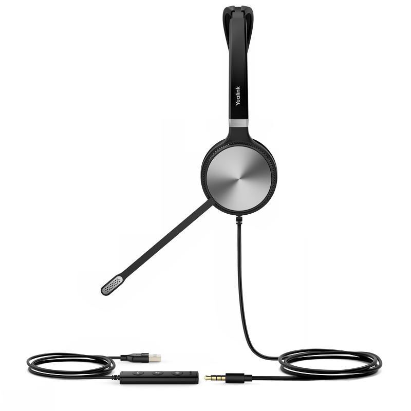 Yealink UH36 Mono náhlavní souprava na jedno ucho s 3.5mm jack - USB konektory