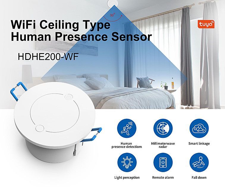 HDHE200 Zigbee TUYA detekce přítomnosti osob