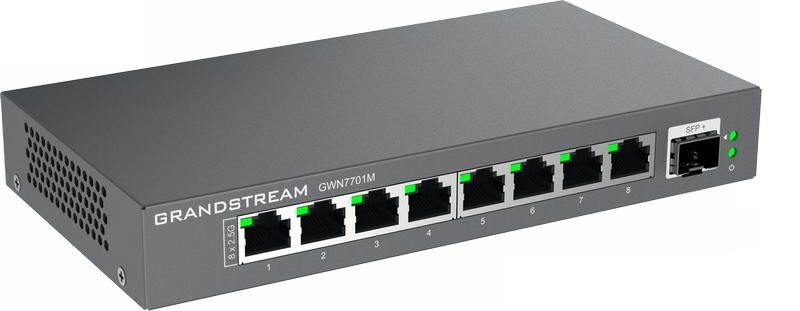 Grandstream GWN7701M Unmanaged Network Switch 8 2,5Gb portů / 1 SFP+