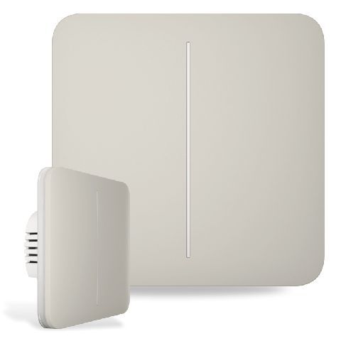 Ajax SoloButton (2-gang) oyster (46020) - Tlačítko pro LightSwitch (spínač řazení 5)