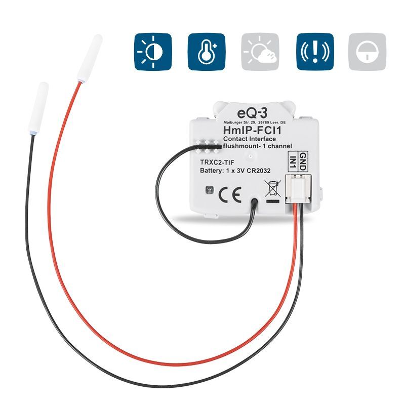 Univerzální kontaktní senzor - skrytá montáž - HmIP-FCI1