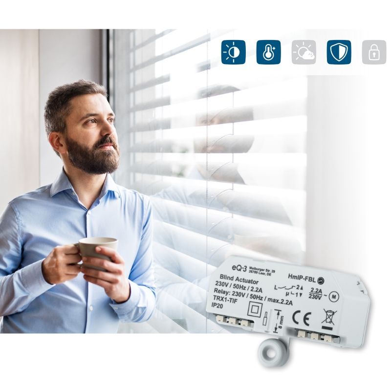 Žaluziový akční člen - skrytá montáž - HmIP-FBL