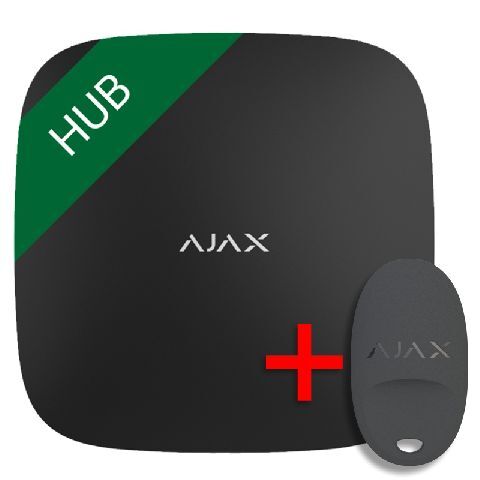 SET Ajax Hub black (7559) + DÁREK ZDARMA Ajax SpaceControl black