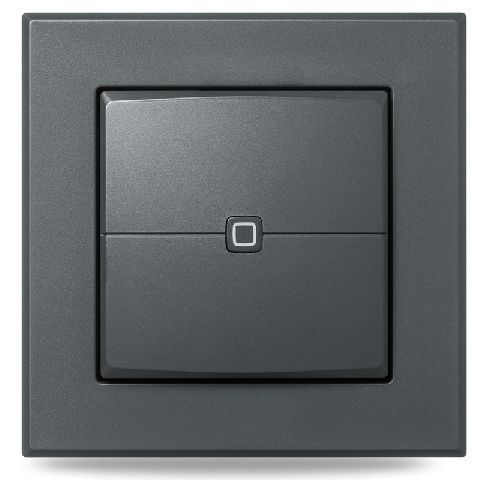 Nástěnný dálkový ovladač - 2 tlačítka, antracit - HmIP-WRC2-A