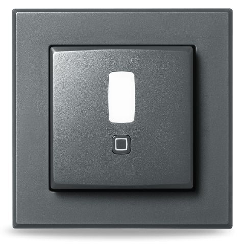 PIR detektor pohybu -  pro 55 mm rámeček, vnitřní, antracit - HmIP-SMI55-A