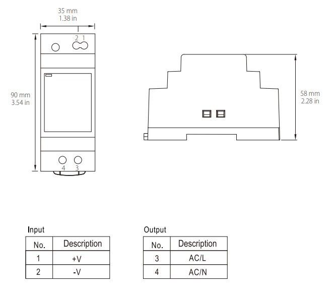 YSDS-30-24 Zdroj DC 24V/30W 1.2A, DIN