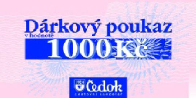 Dárkový poukaz Čedok 1000