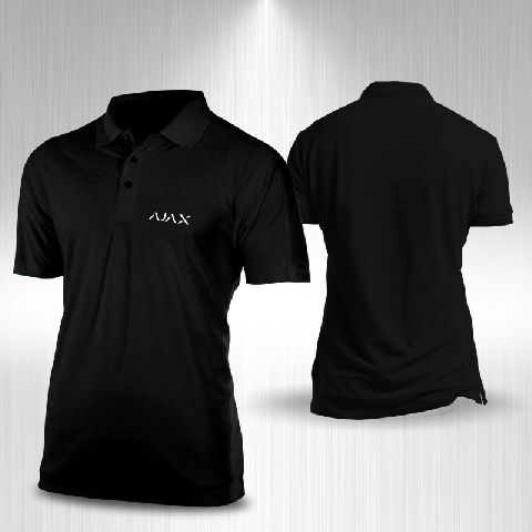 Polokošile černá AJAX - přední logo