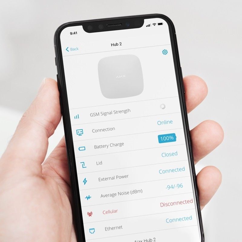 Ajax Hub 2 4G (8EU/ECG) ASP white (38241)