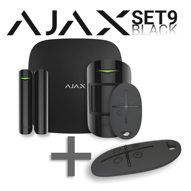 Akční SET Ajax StarterKit black + DÁREK ZDARMA Ajax SpaceControl black