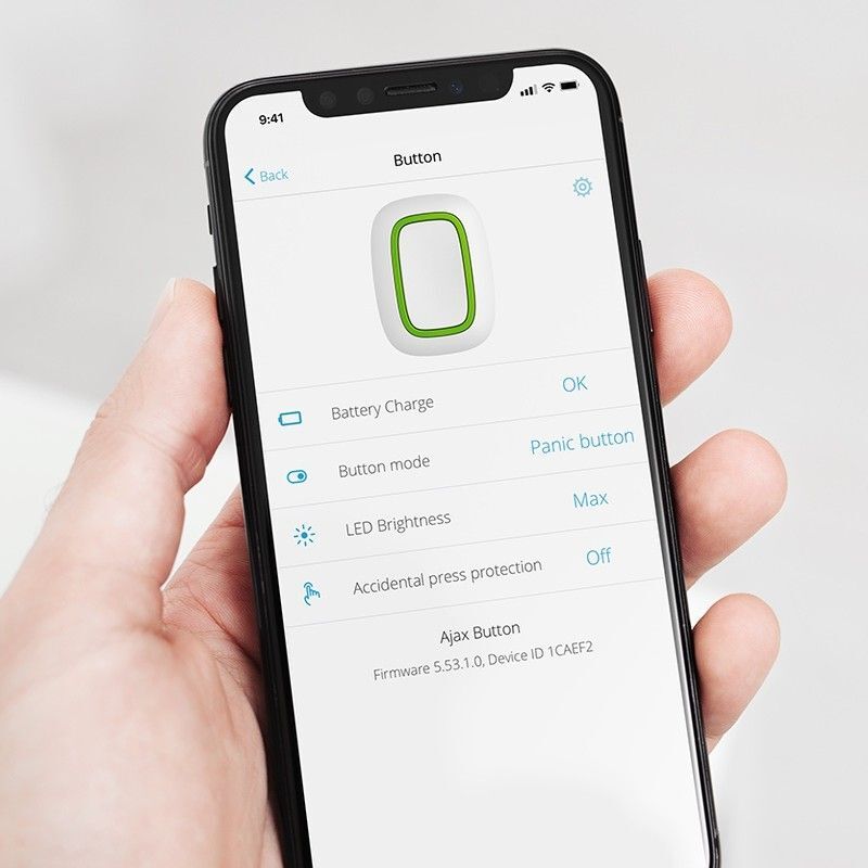 Ajax Button (8EU) ASP white (38095)