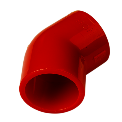 9-10905 Koleno 45st pro trubky 25mm - Red - 45° Elbow - 3/4&quot;