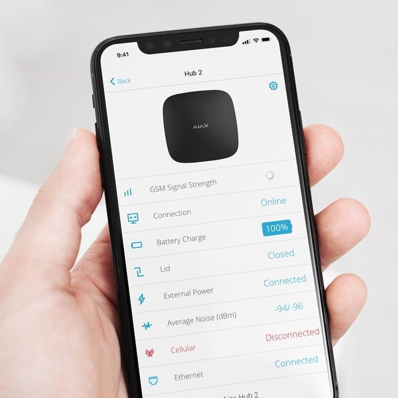 Ajax Hub 2 4G (8EU/ECG) ASP black (38240)