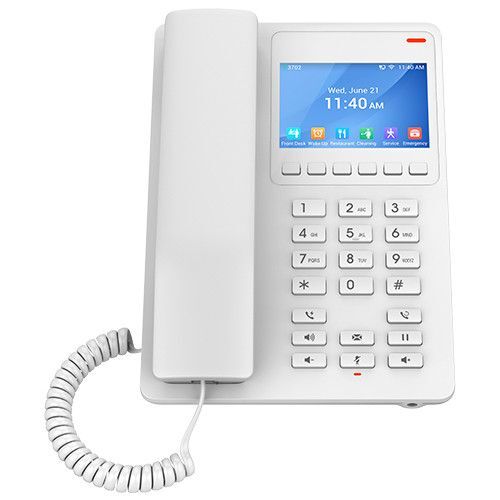 Grandstream GHP630 SIP hotelový telefon s displejem bílý