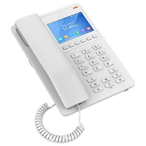 Grandstream GHP630 SIP hotelový telefon s displejem bílý