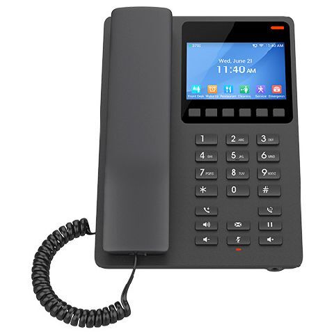 Grandstream GHP631W SIP WiFi hotelový telefon s displejem černý