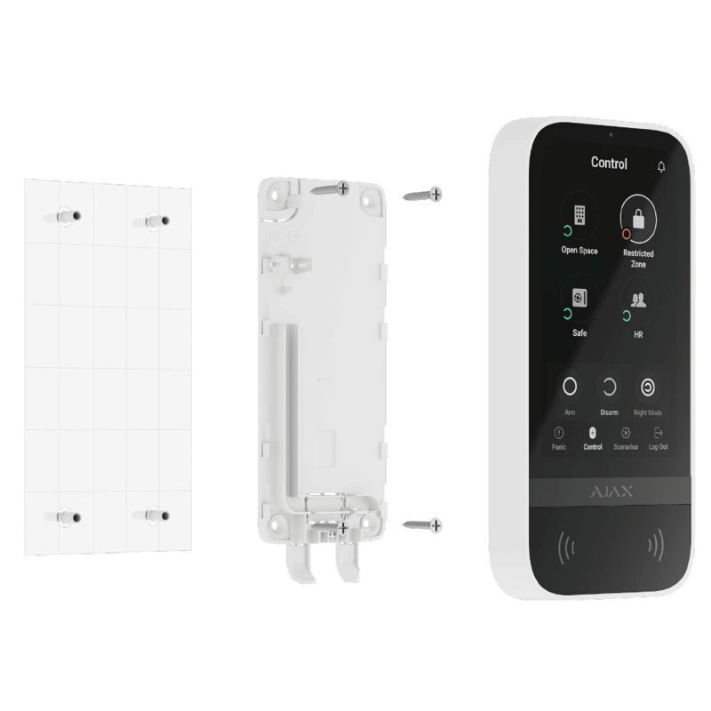 Ajax KeyPad TouchScreen Fibra  ASP white