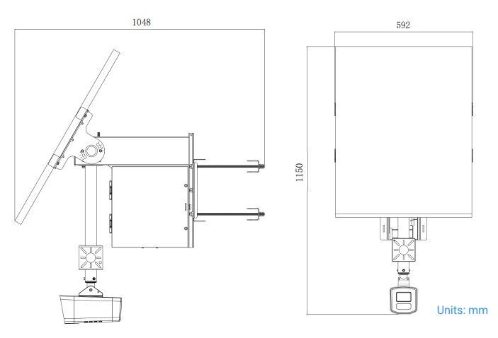 SP111ANPRKIT 4G Solar-Power security 4MP Camera 2,8 nebo 6mm objektiv
